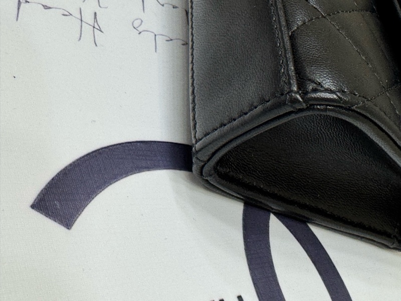 Chanel黑金 珐琅手柄woc 斜挎包 芯片-7