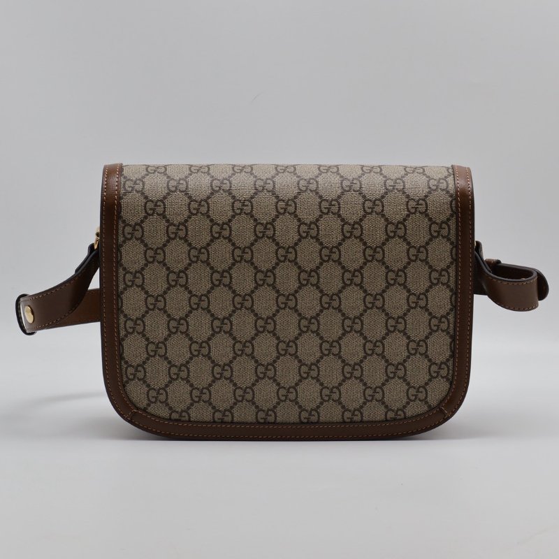 GUCCI Horsebit 1955馬銜釦馬鞍包 - 中號棕-1