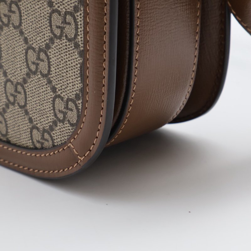 GUCCI Horsebit 1955馬銜釦馬鞍包 - 中號棕-3