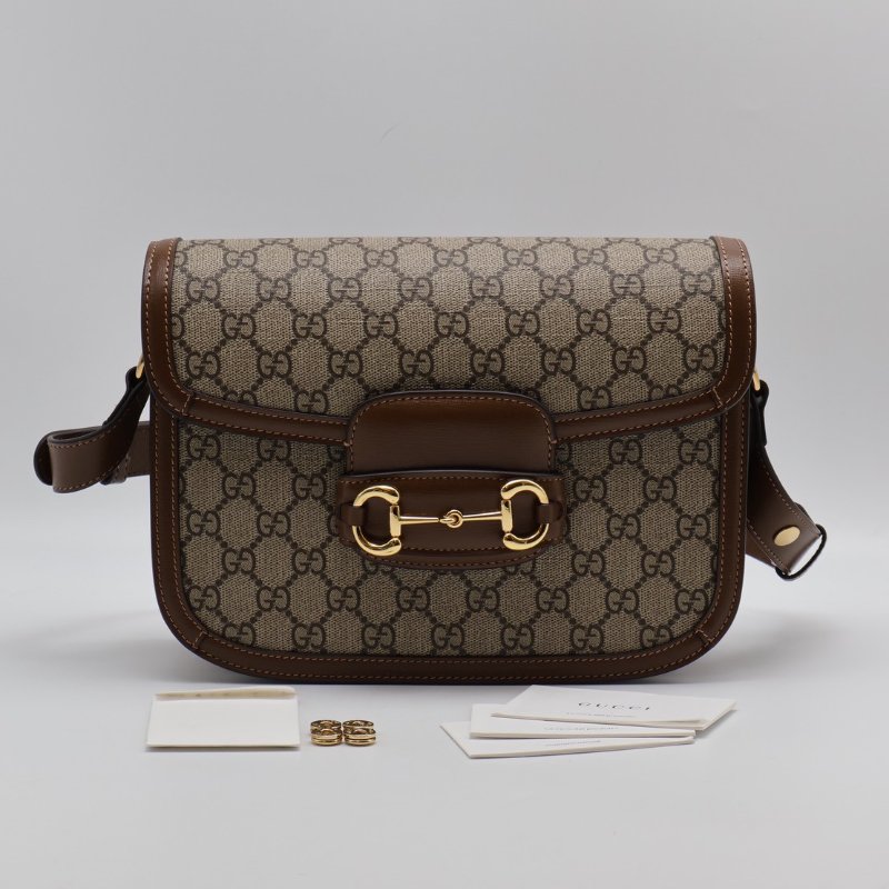 GUCCI Horsebit 1955馬銜釦馬鞍包 - 中號棕-8