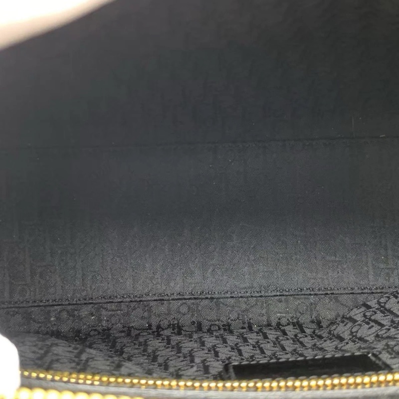 Christian Dior Lady Dior 大號 Cannage 漆皮黑色戴妃包 單肩包-5