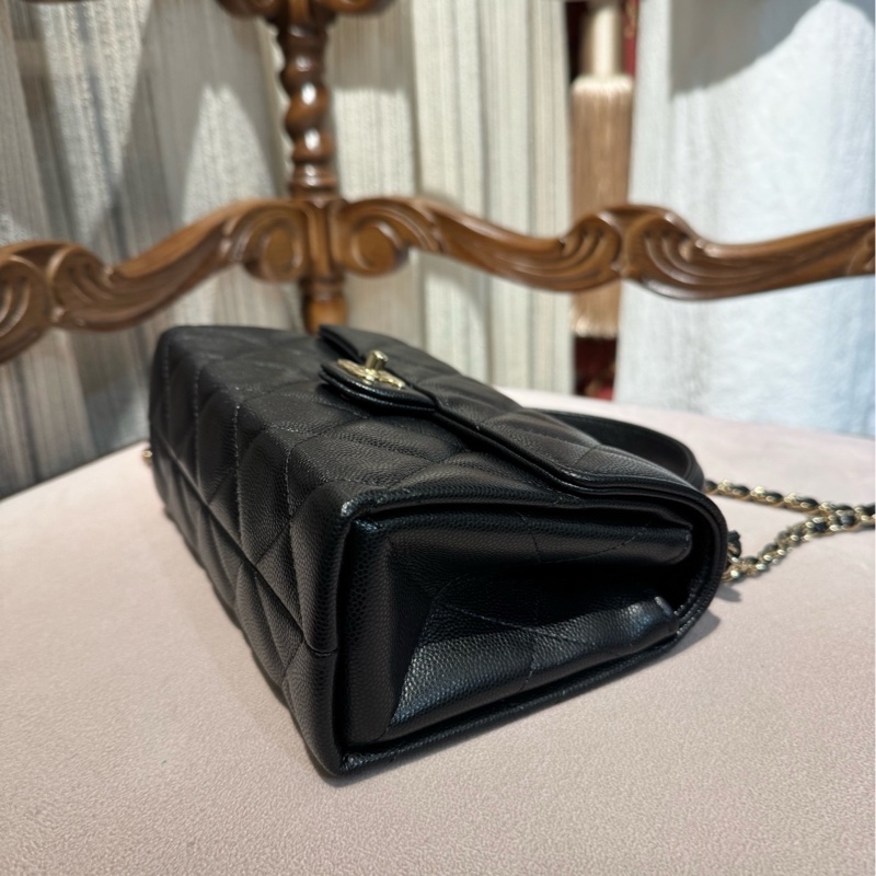 Chanel 25S荔枝牛皮手柄CF 尺寸 19×12×6.5-7