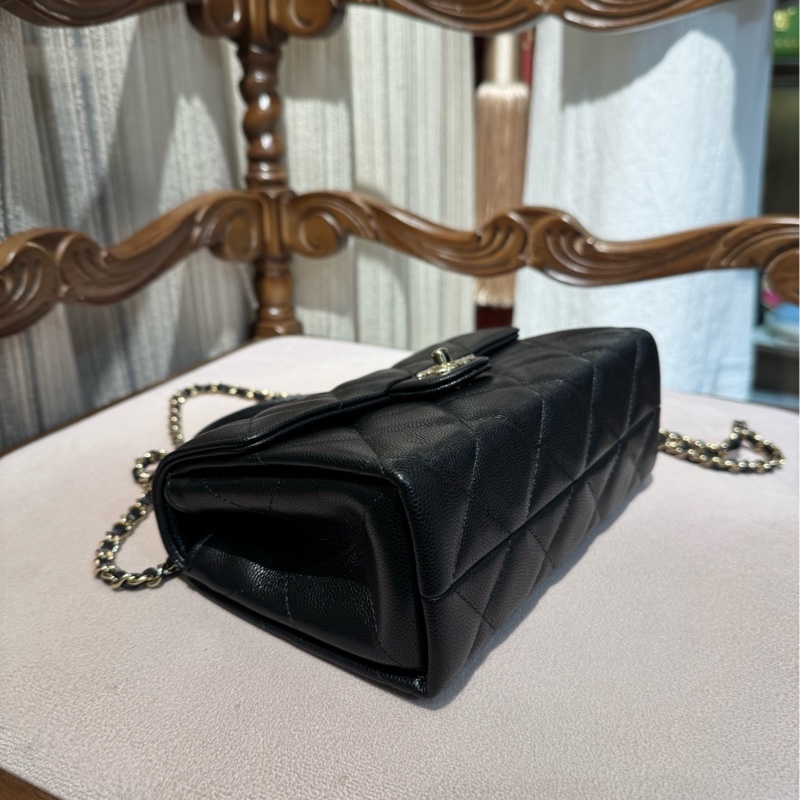 Chanel 25S荔枝牛皮手柄CF 尺寸 19×12×6.5-8