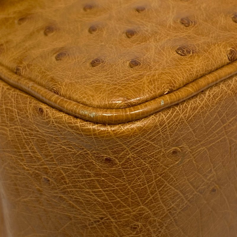 △ Chanel 香奈兒 Brown Ostrich Leather Chain Shoulder Bag No.0 啡色鴕鳥皮鏈條肩背袋 No.0 -257021609-8