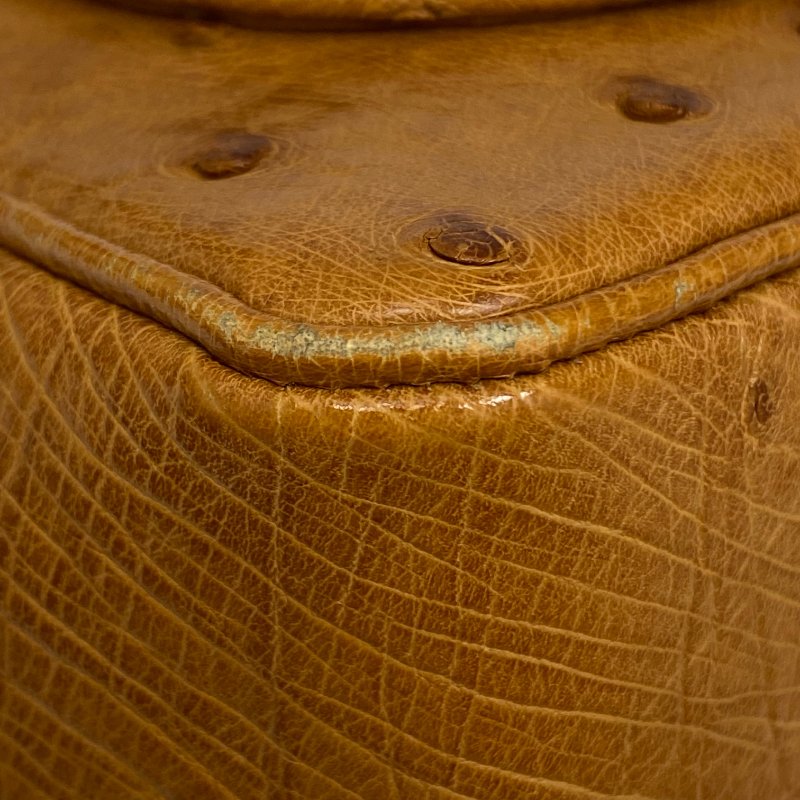 △ Chanel 香奈兒 Brown Ostrich Leather Chain Shoulder Bag No.0 啡色鴕鳥皮鏈條肩背袋 No.0 -257021609-10