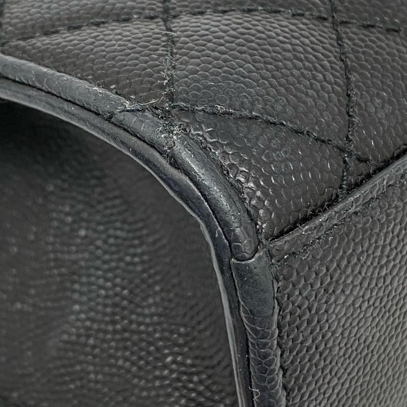 △ Saint Laurent 聖羅蘭 Envelope Black Caviar Skin Chain Shoulder Bag 黑色粒紋小牛皮鏈條肩背袋 -257021696-9