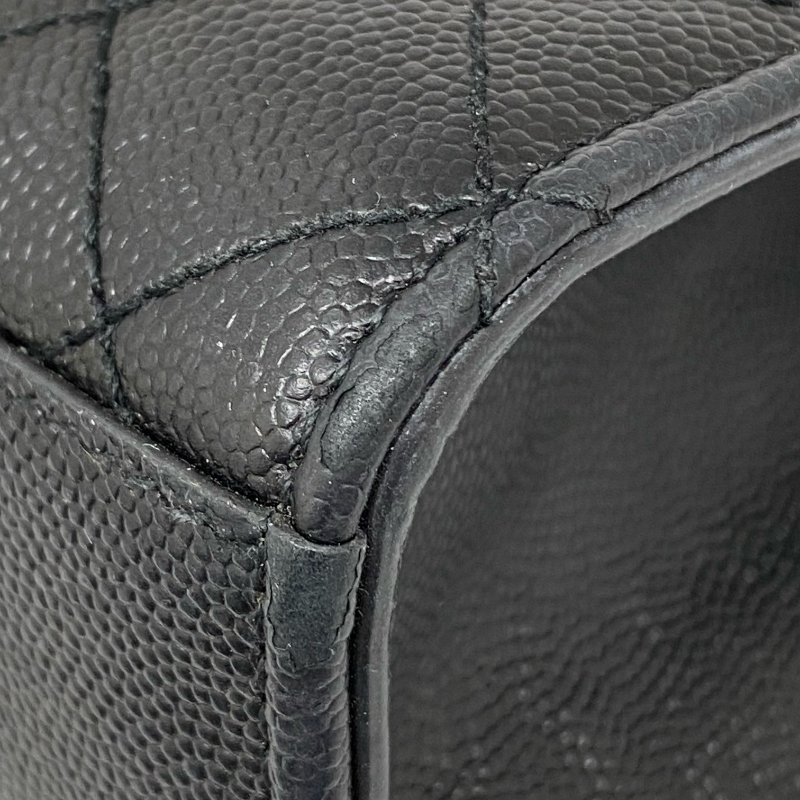 △ Saint Laurent 聖羅蘭 Envelope Black Caviar Skin Chain Shoulder Bag 黑色粒紋小牛皮鏈條肩背袋 -257021696-10