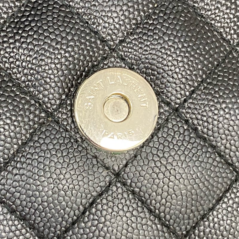 △ Saint Laurent 聖羅蘭 Envelope Black Caviar Skin Chain Shoulder Bag 黑色粒紋小牛皮鏈條肩背袋 -257021696-14