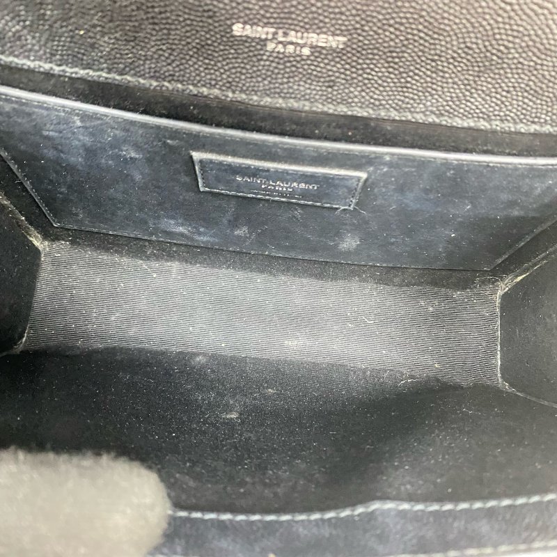 △ Saint Laurent 聖羅蘭 Envelope Black Caviar Skin Chain Shoulder Bag 黑色粒紋小牛皮鏈條肩背袋 -257021696-17