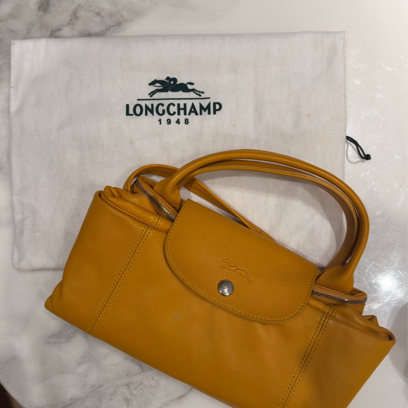 Longchamp小羊皮手提/斜背兩用包(大)-1