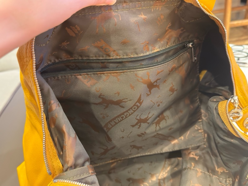 Longchamp小羊皮手提/斜背兩用包(大)-13