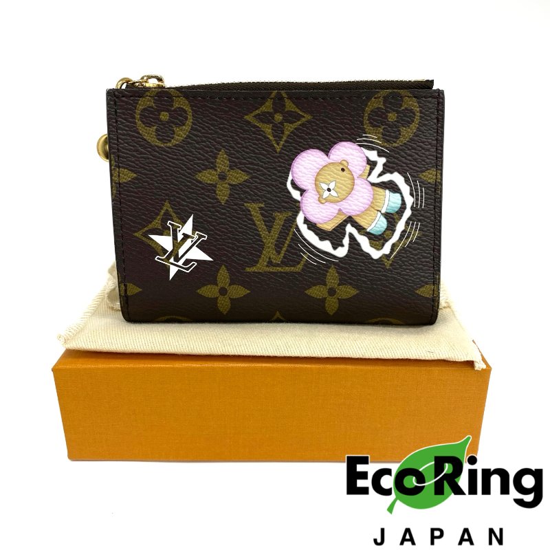 ☆ Louis Vuitton 路易威登 Brown Coated Canvas Vivienne Short Wallet M12487 啡色塗層帆布短銀包 M12487 - 257021598-0