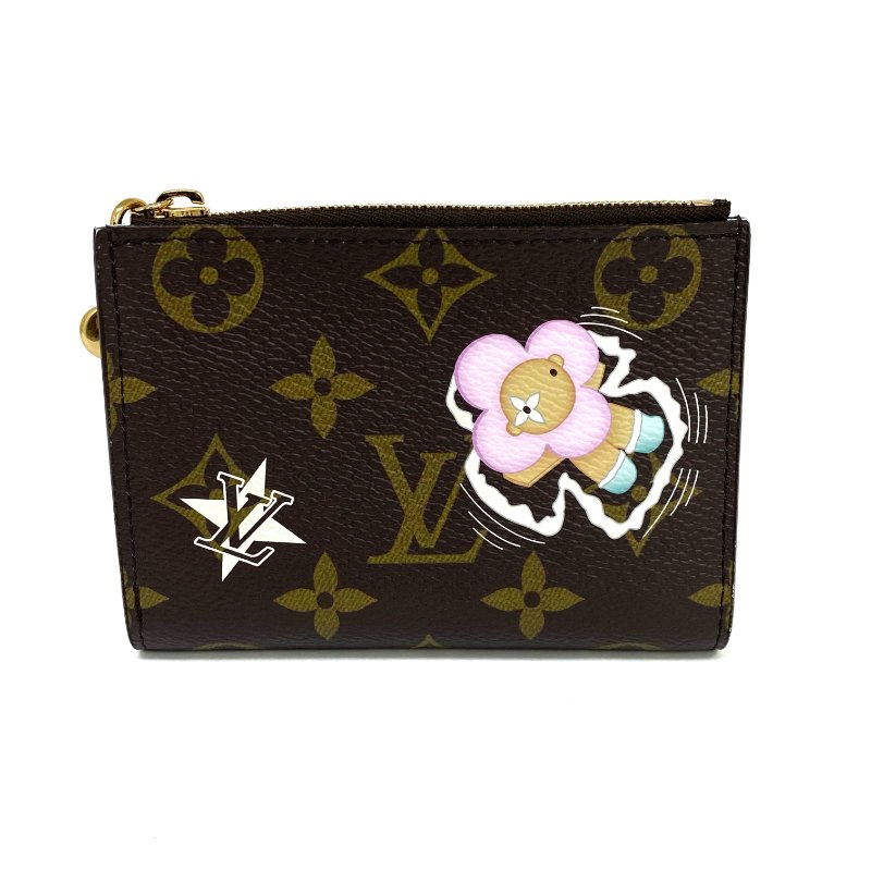 ☆ Louis Vuitton 路易威登 Brown Coated Canvas Vivienne Short Wallet M12487 啡色塗層帆布短銀包 M12487 - 257021598-1