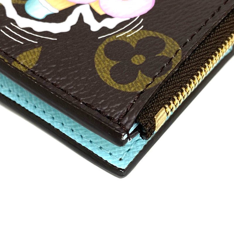 ☆ Louis Vuitton 路易威登 Brown Coated Canvas Vivienne Short Wallet M12487 啡色塗層帆布短銀包 M12487 - 257021598-7