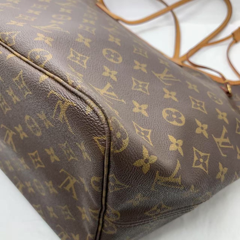 二手 lv neverfull 大號老花,包口手柄內里發黑磨損,包有異味-5