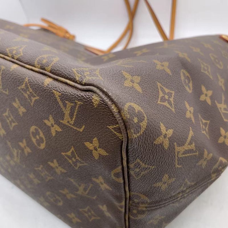 二手 lv neverfull 大號老花,包口手柄內里發黑磨損,包有異味-7
