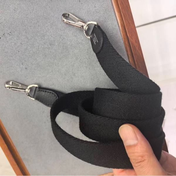 愛馬仕 mini evelyne 黑銀 w刻 絕美-25