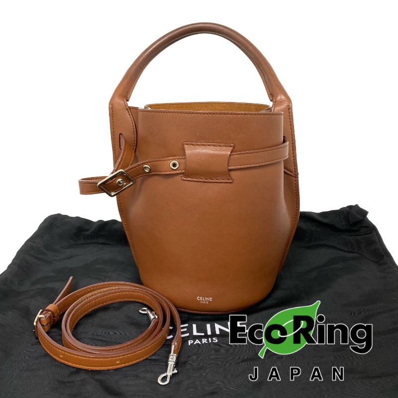 ☆ Celine 思琳 Brown Calfskin Big Bag Bucket 2Way Bag 啡色小牛皮水桶兩用袋 - 257021596-0