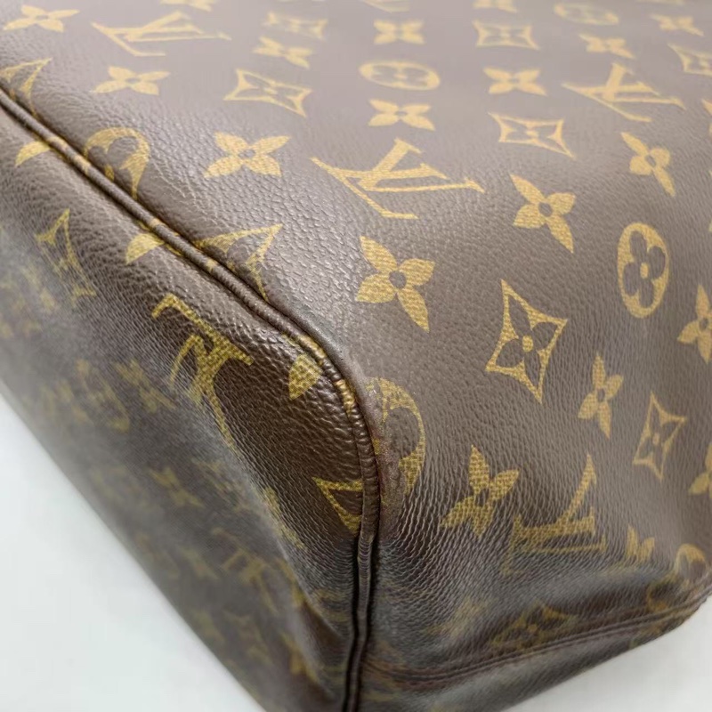 二手 lv neverfull 大號老花，包口手柄內里發黑磨損，包有異味-8