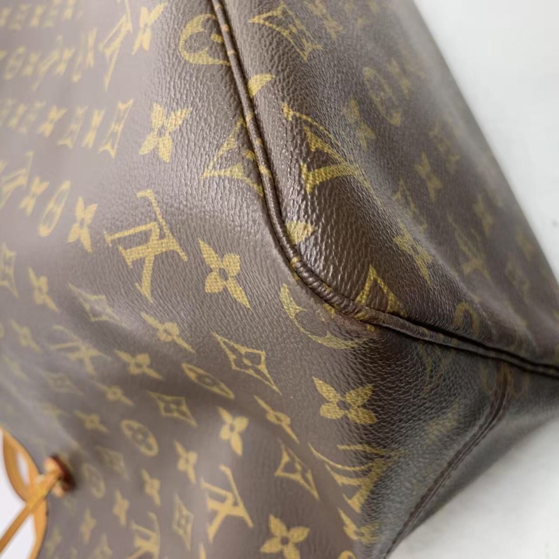 二手 lv neverfull 大號老花，包口手柄內里發黑磨損，包有異味-9