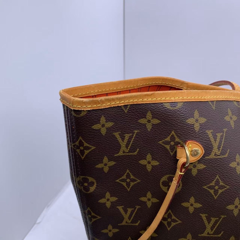 二手 lv neverfull 大號老花，包口手柄內里發黑磨損，包有異味-13