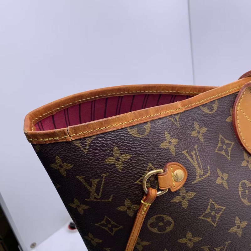 二手 lv neverfull 大號老花，包口手柄內里發黑磨損，包有異味-10