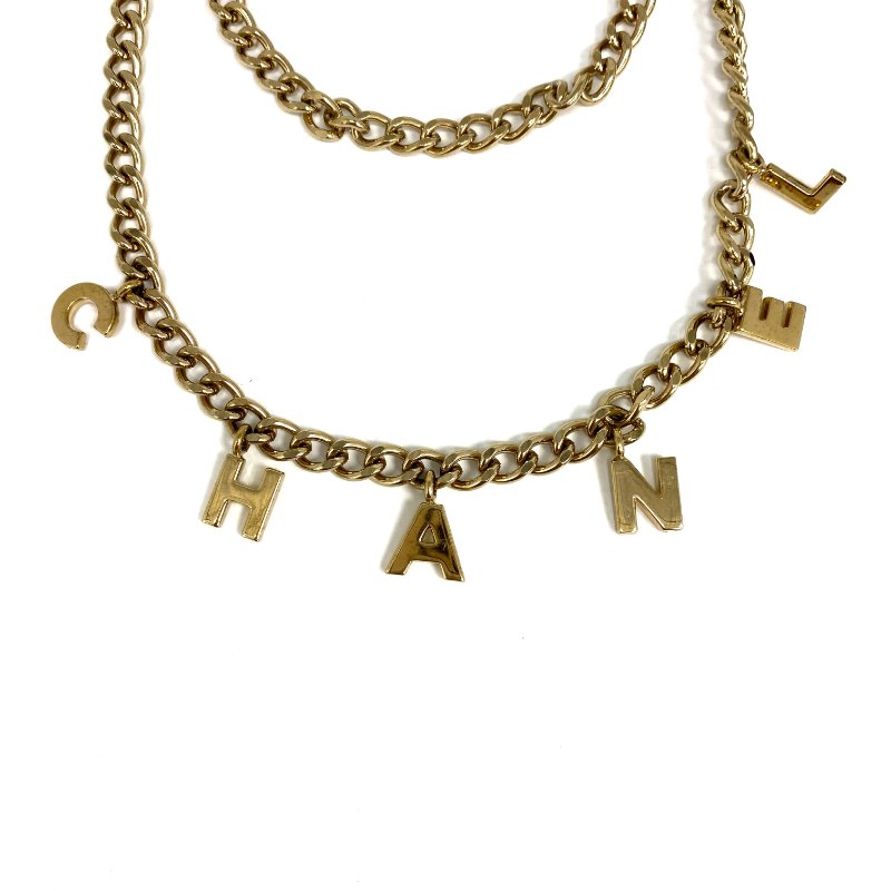 ☆ Chanel 香奈兒 Gold Tone Metal Chain Belt 02A 金色金屬鏈條腰帶02A - 257021785-2