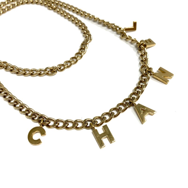 ☆ Chanel 香奈兒 Gold Tone Metal Chain Belt 02A 金色金屬鏈條腰帶02A - 257021785-3