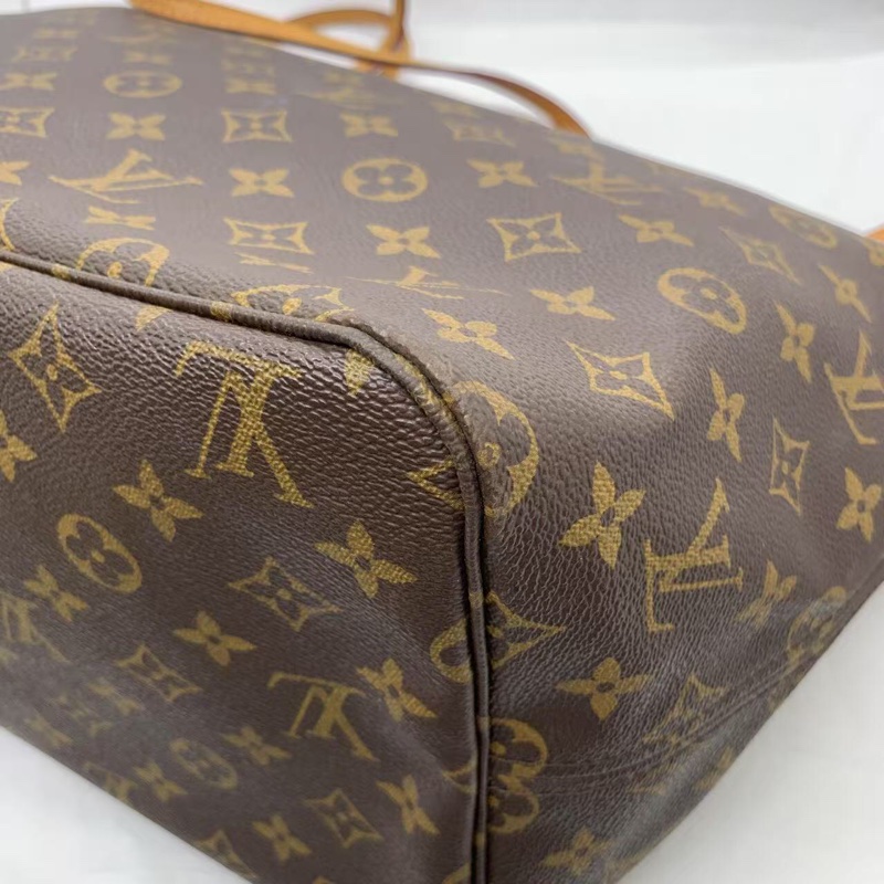 二手 lv neverfull 大號老花,包口手柄內里發黑磨損,包有異味-5