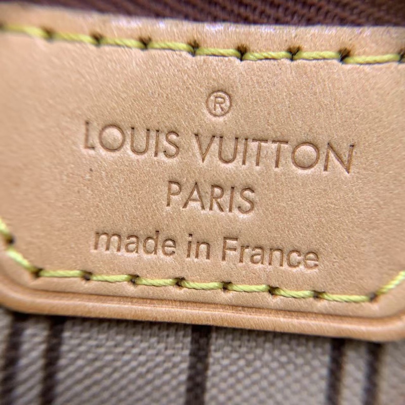 二手 lv neverfull 大號老花,包口手柄內里發黑磨損,包有異味-12