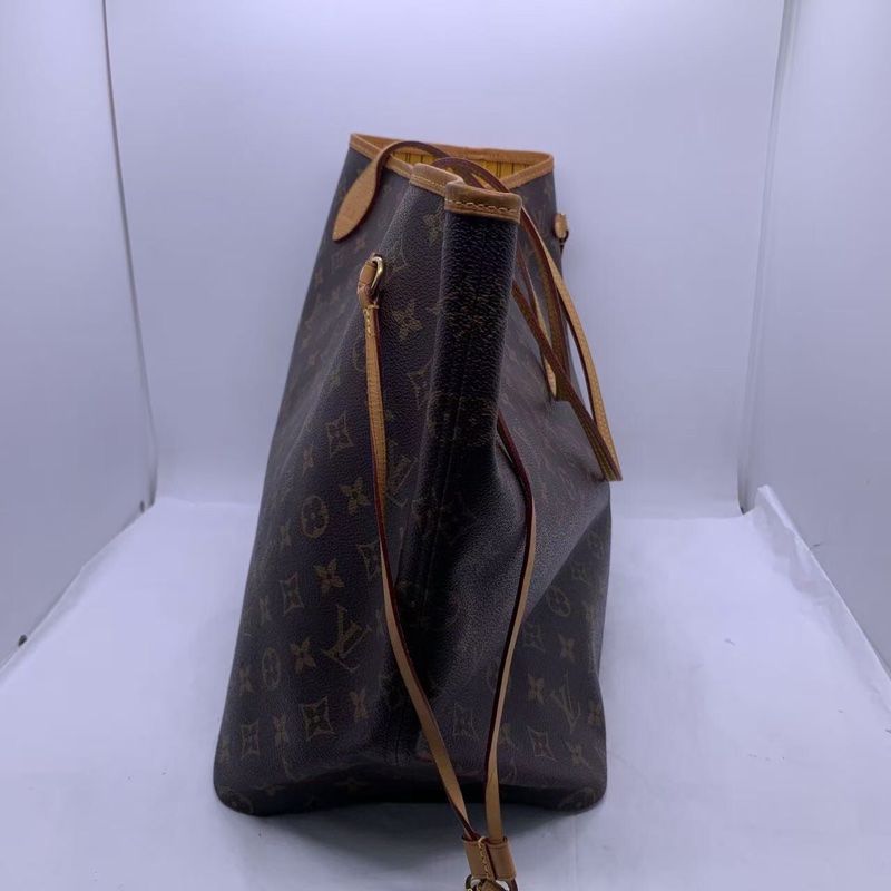二手 lv neverfull 大號老花,包口手柄內里發黑磨損,包有異味-3