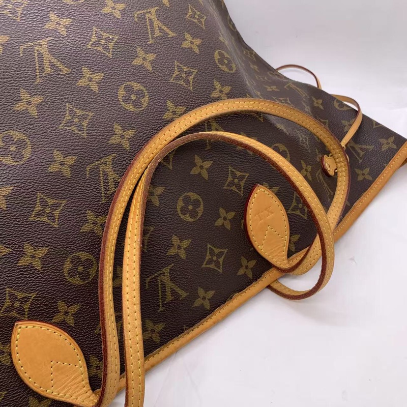 二手 lv neverfull 大號老花,包口手柄內里發黑磨損,包有異味-4
