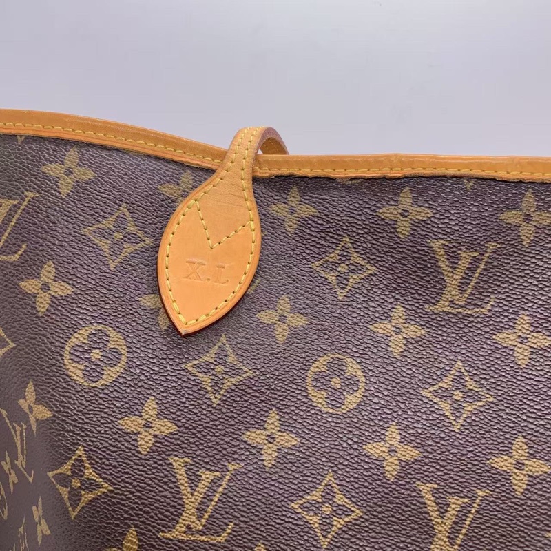 二手 lv neverfull 大號老花,包口手柄內里發黑磨損,包有異味-9