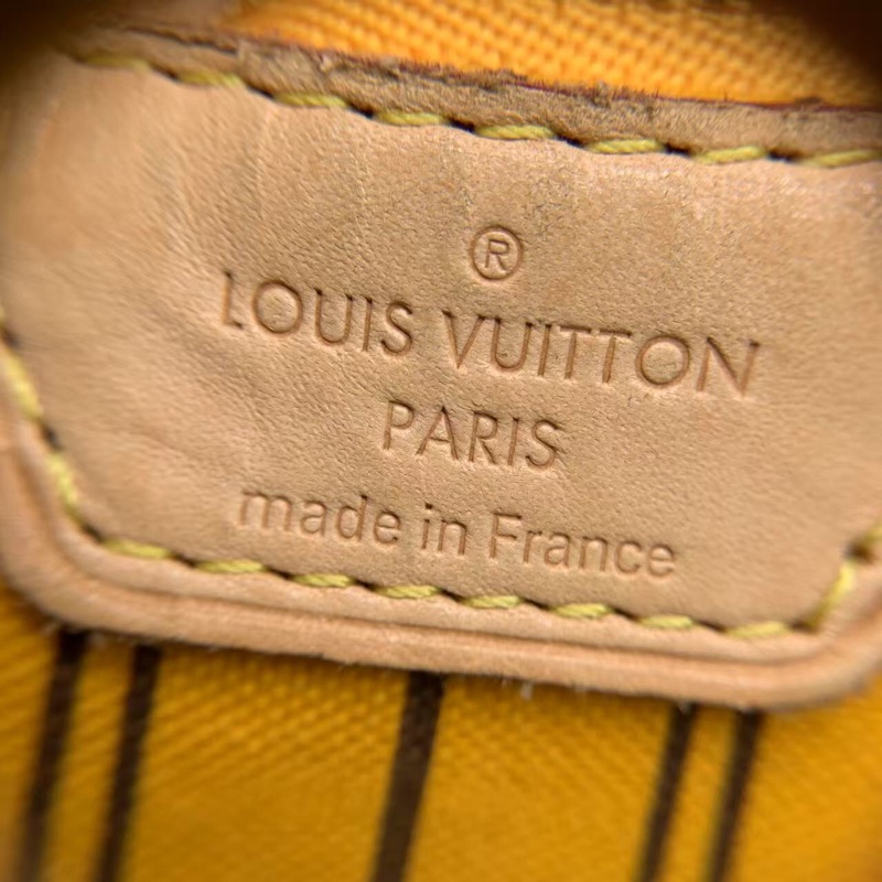 二手 lv neverfull 大號老花,包口手柄內里發黑磨損,包有異味-10