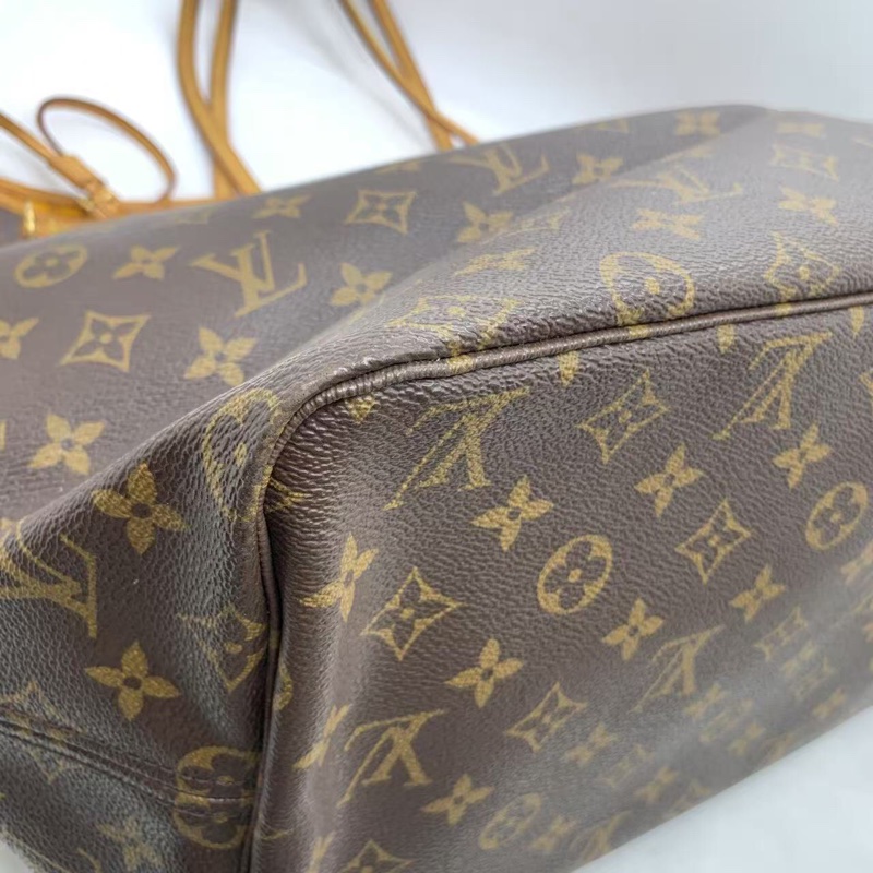 二手 lv neverfull 大號老花,包口手柄內里發黑磨損,包有異味-12