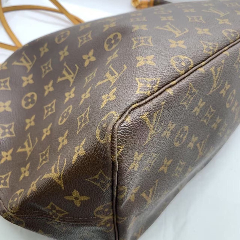二手 lv neverfull 大號老花,包口手柄內里發黑磨損,包有異味-14