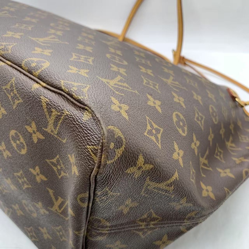 二手 lv neverfull 大號老花,包口手柄內里發黑磨損,包有異味-15