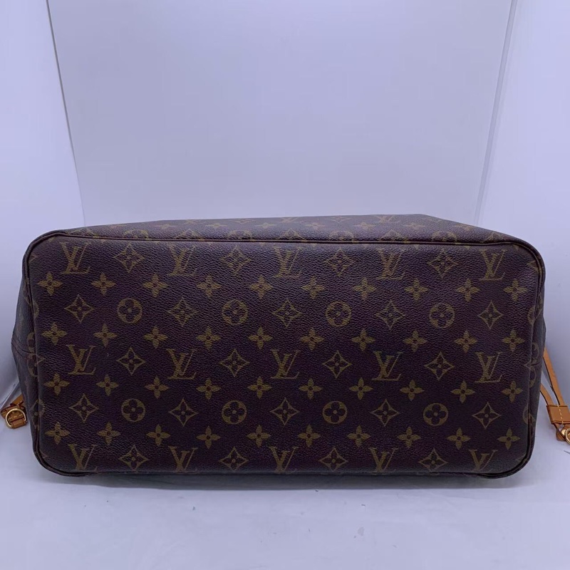 二手 lv neverfull 大號老花，包口手柄內里發黑磨損，包有異味-2