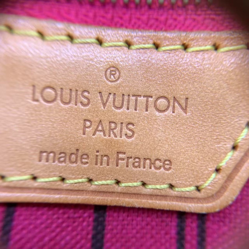 二手 lv neverfull 大號老花，包口手柄內里發黑磨損，包有異味-6