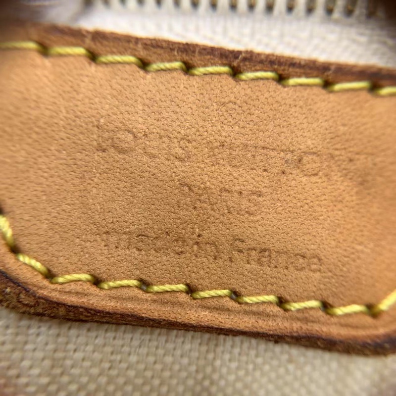 二手 lv neverfull 中號白棋盤格，包口手柄內里發黑磨損，包有異味-18