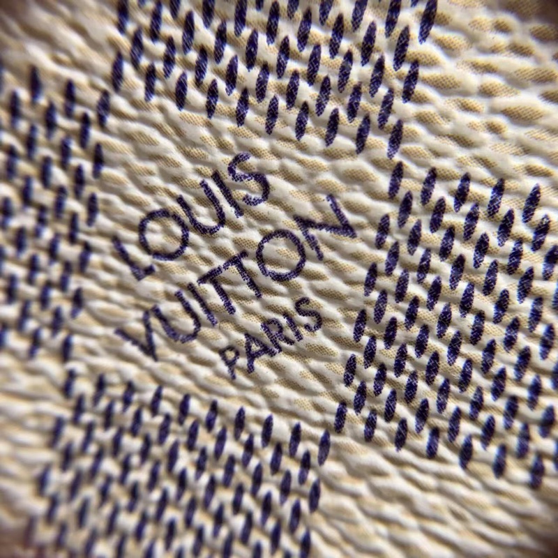 二手 lv neverfull 中號白棋盤格，包口手柄內里發黑磨損，包有異味-19