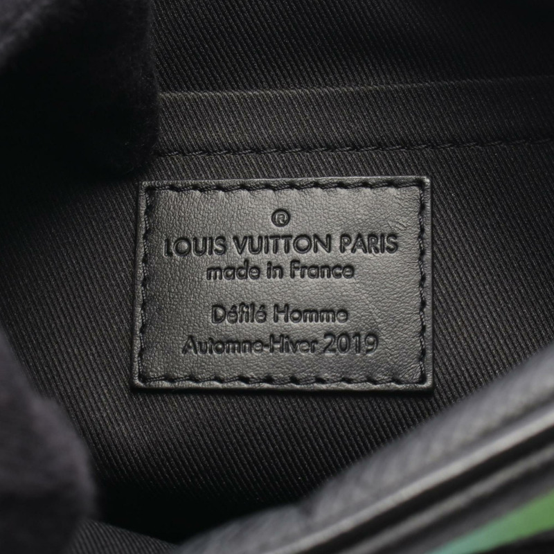 路易威登迷你軟箱肩背包,Taiga皮革,男士,黑色,多色,M30351-3