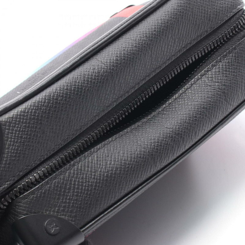 路易威登迷你軟箱肩背包,Taiga皮革,男士,黑色,多色,M30351-6