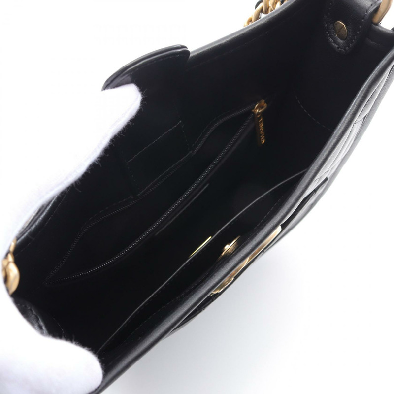香奈兒 (CHANEL) 絎縫鏈條單肩包 AS4532 羊皮 黑色 二手 金色五金 CC-2