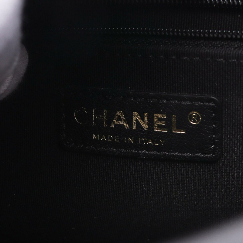 香奈兒 (CHANEL) 絎縫鏈條單肩包 AS4532 羊皮 黑色 二手 金色五金 CC-3