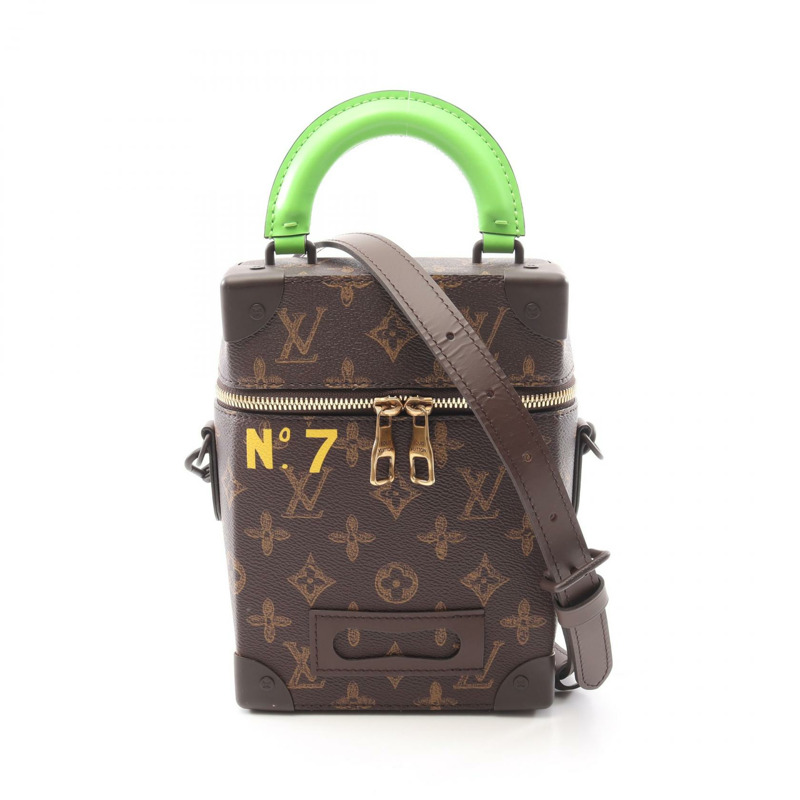 路易威登 (LOUIS VUITTON) 直式款式 Box Trunk 單肩手提包 M59664 Monogram 帆布 二手 LV-0