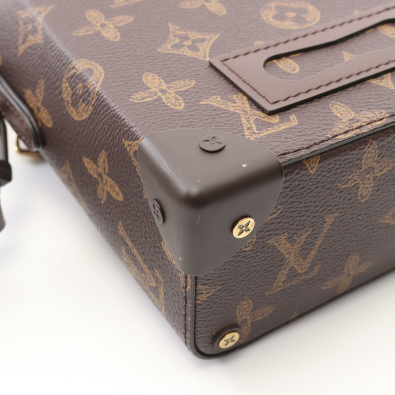 路易威登 (LOUIS VUITTON) 直式款式 Box Trunk 單肩手提包 M59664 Monogram 帆布 二手 LV-4