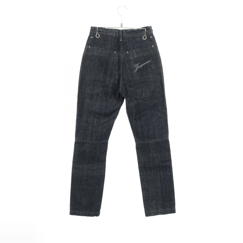 JACQUEMUS 高腰牛仔褲 #25 棉質海軍藍二手女款-1