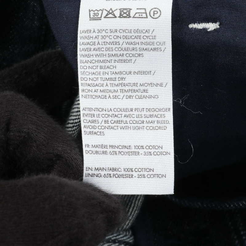 JACQUEMUS 高腰牛仔褲 #25 棉質海軍藍二手女款-3