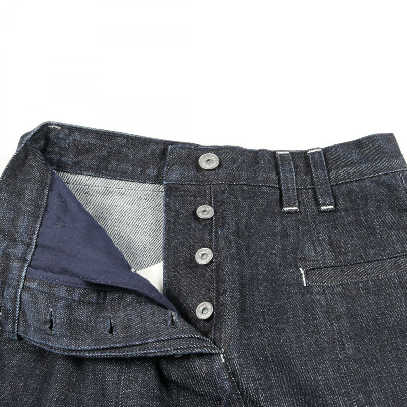 JACQUEMUS 高腰牛仔褲 #25 棉質海軍藍二手女款-5